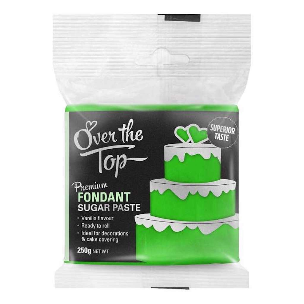 Over the Top Vanilla Flavoured Fondant 250g - Grass Green