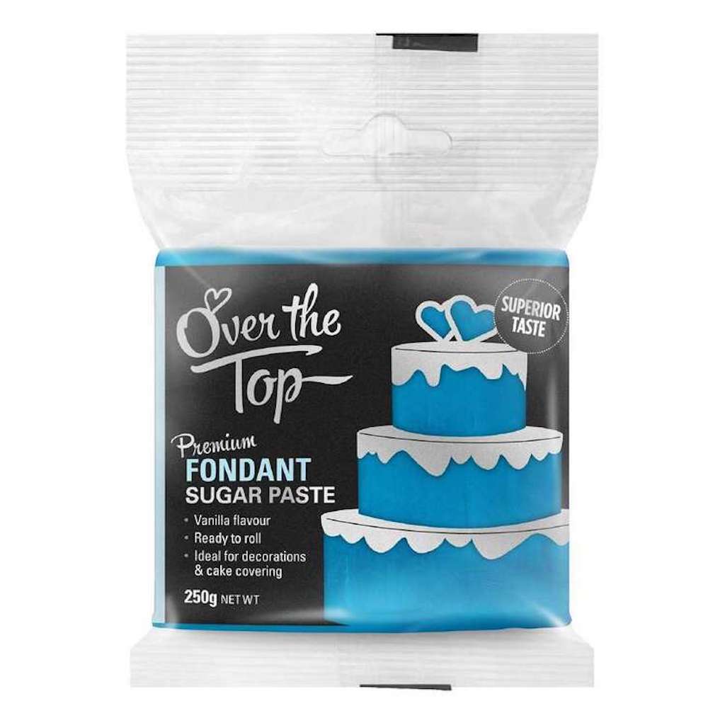 Over the Top Vanilla Flavoured Fondant 250g - Ice Blue