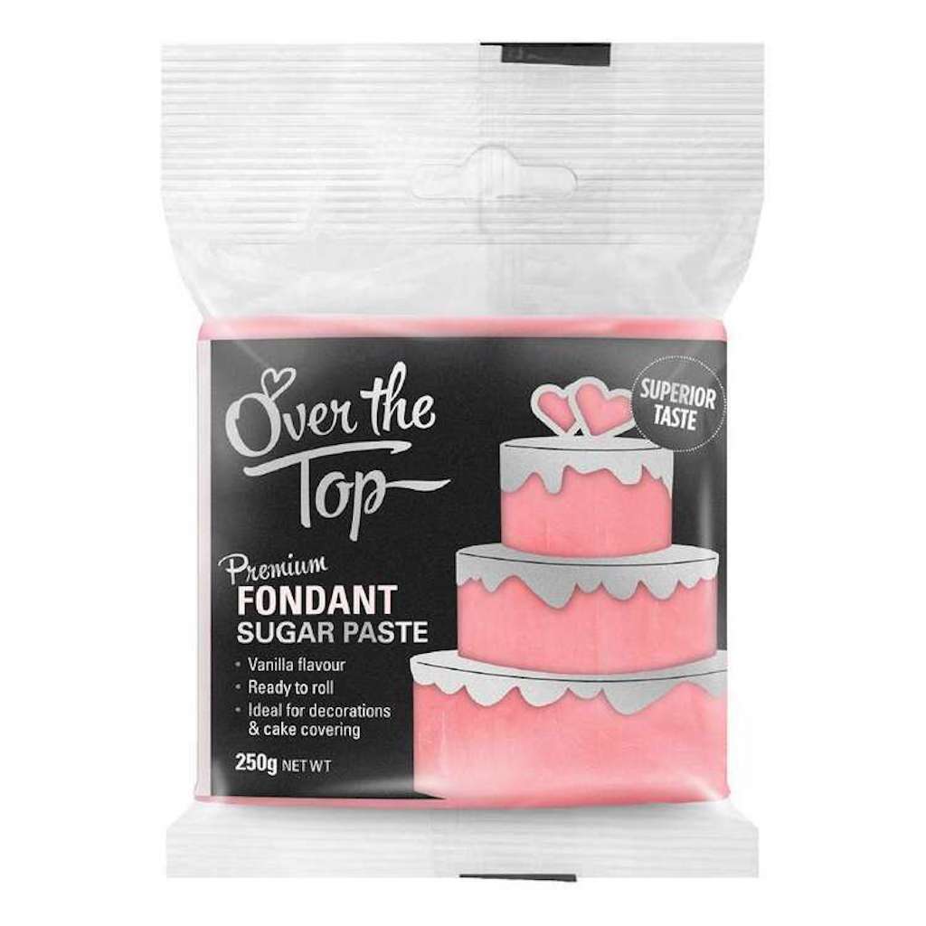 Over the Top Vanilla Flavoured Fondant 250g - Rose Pink