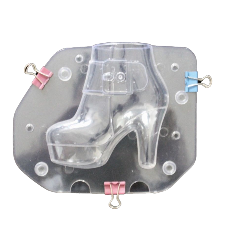 silicone mould boot high heel shoe plastic chocolate