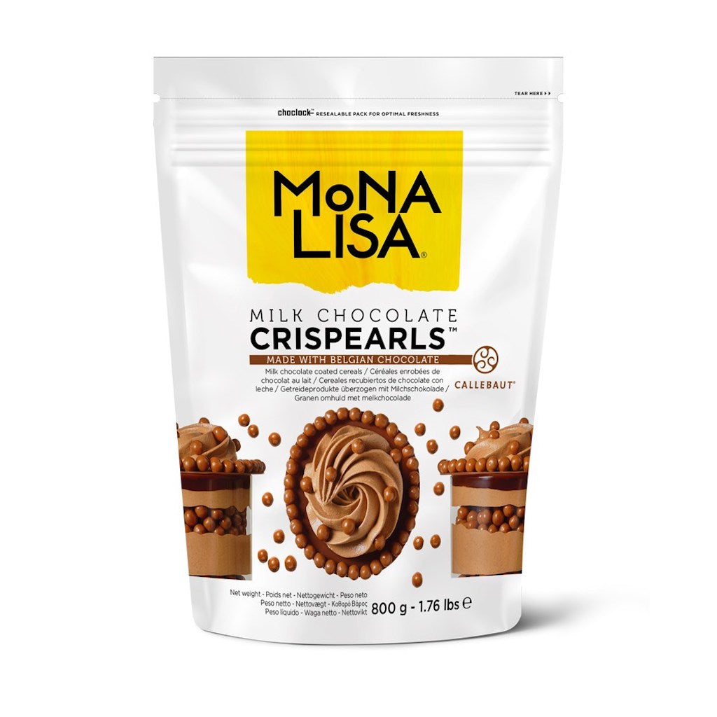 callebaut mona lisa crispearls milk chocolate