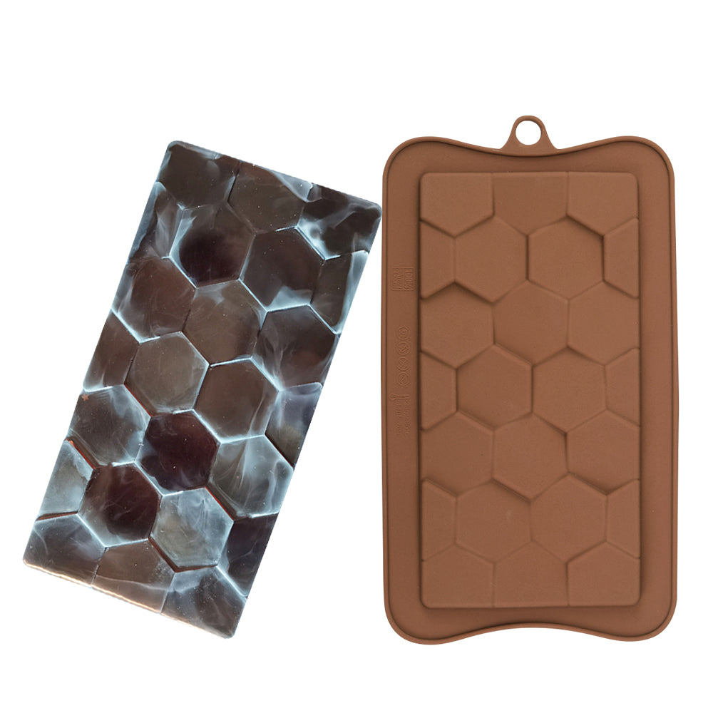 honeycomb chocolate block silicone mould