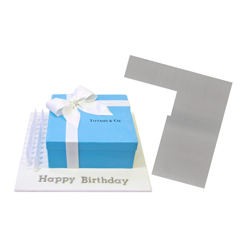 gift box sharp corner metal cake scraper set