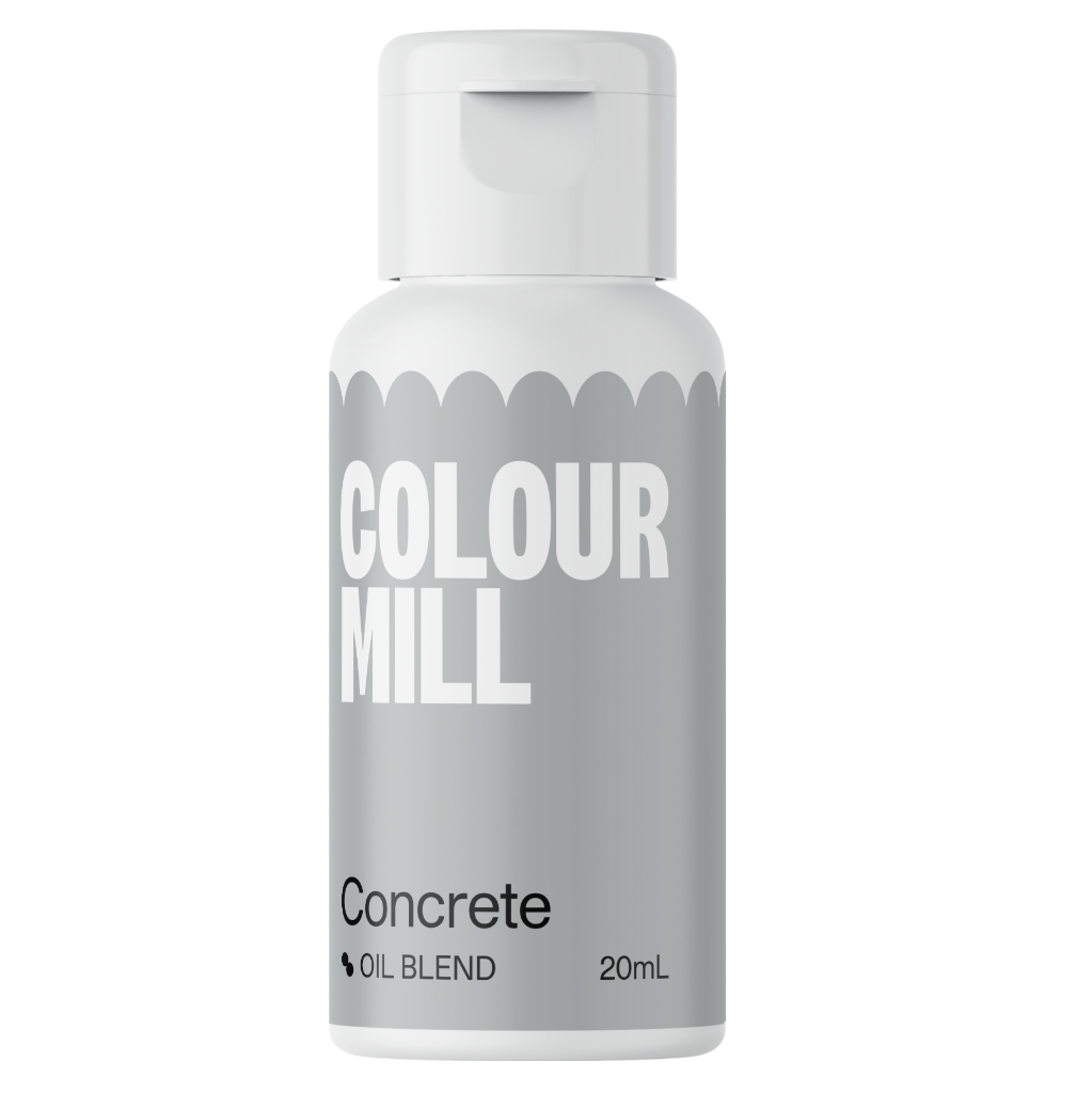 Colour mill oil based food colouring - concrete grey 20ml
