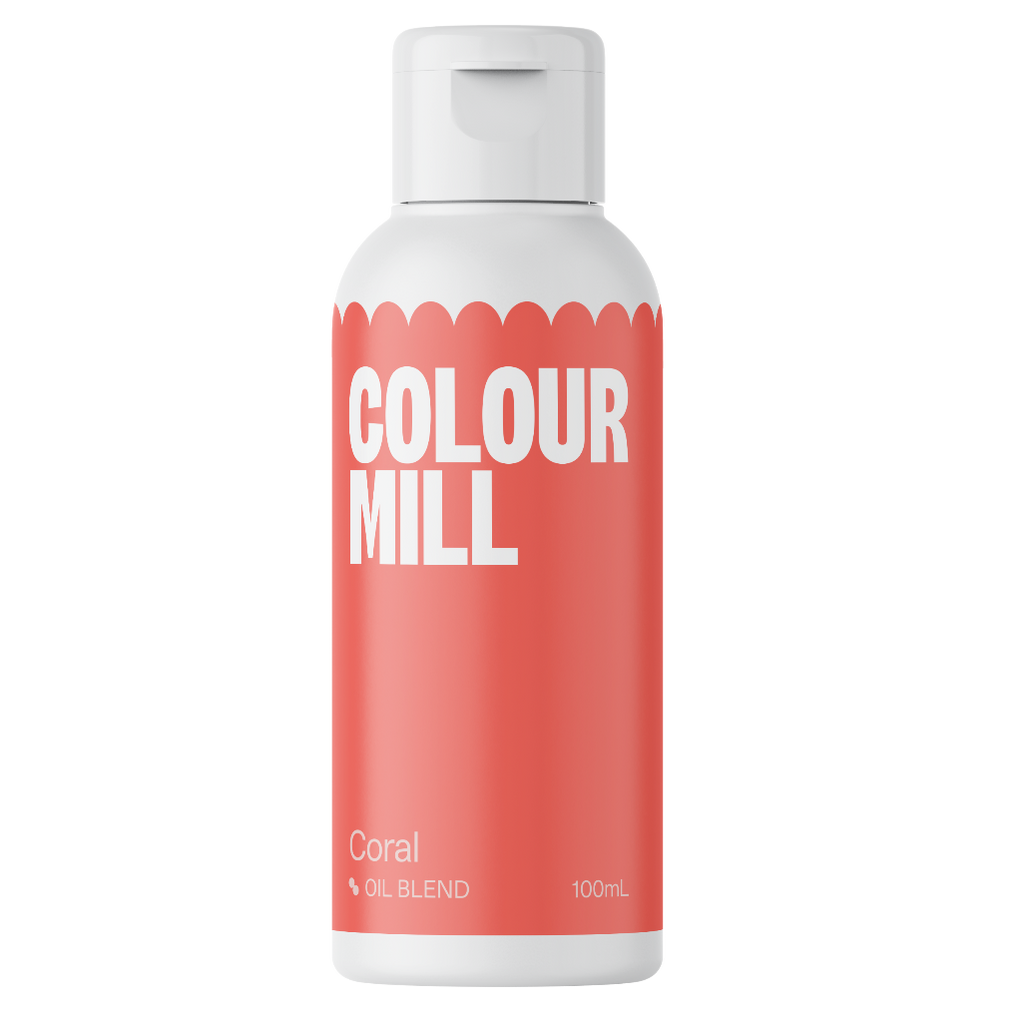 Colour mill oil based food colouring 100ml coral