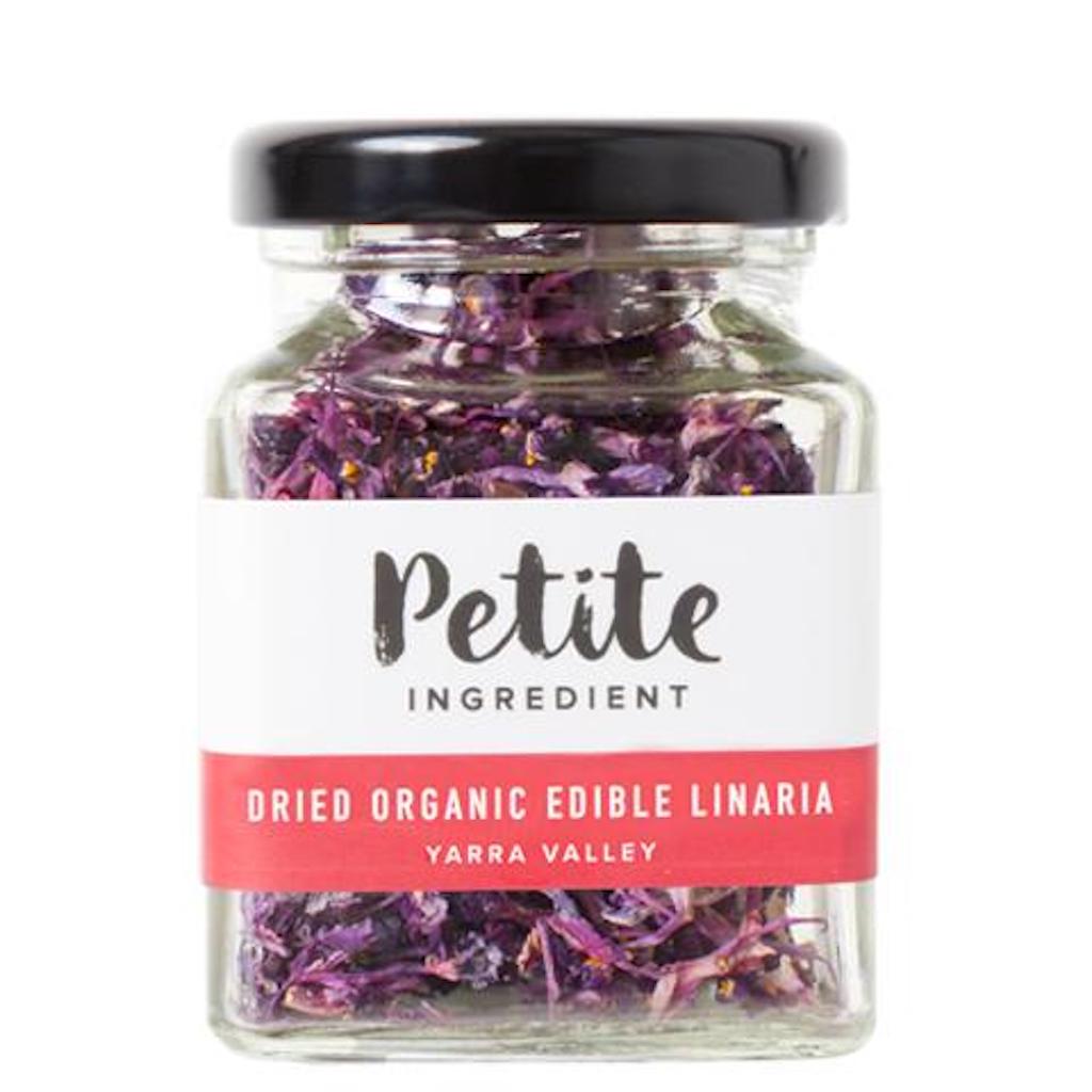 Petite ingredient edible dried flower linaria Purple jar 2g