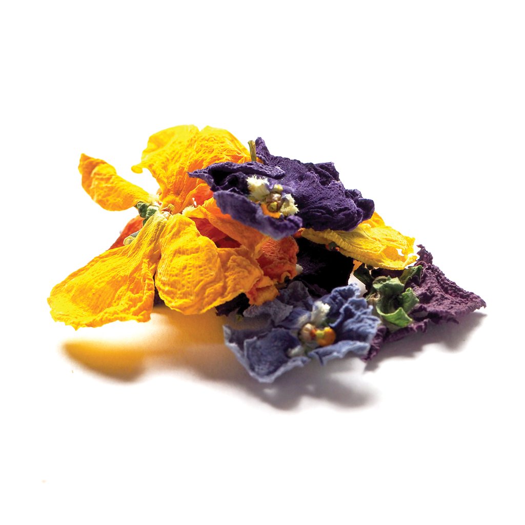 Petite ingredient edible dried flower organic pressed pansy petals