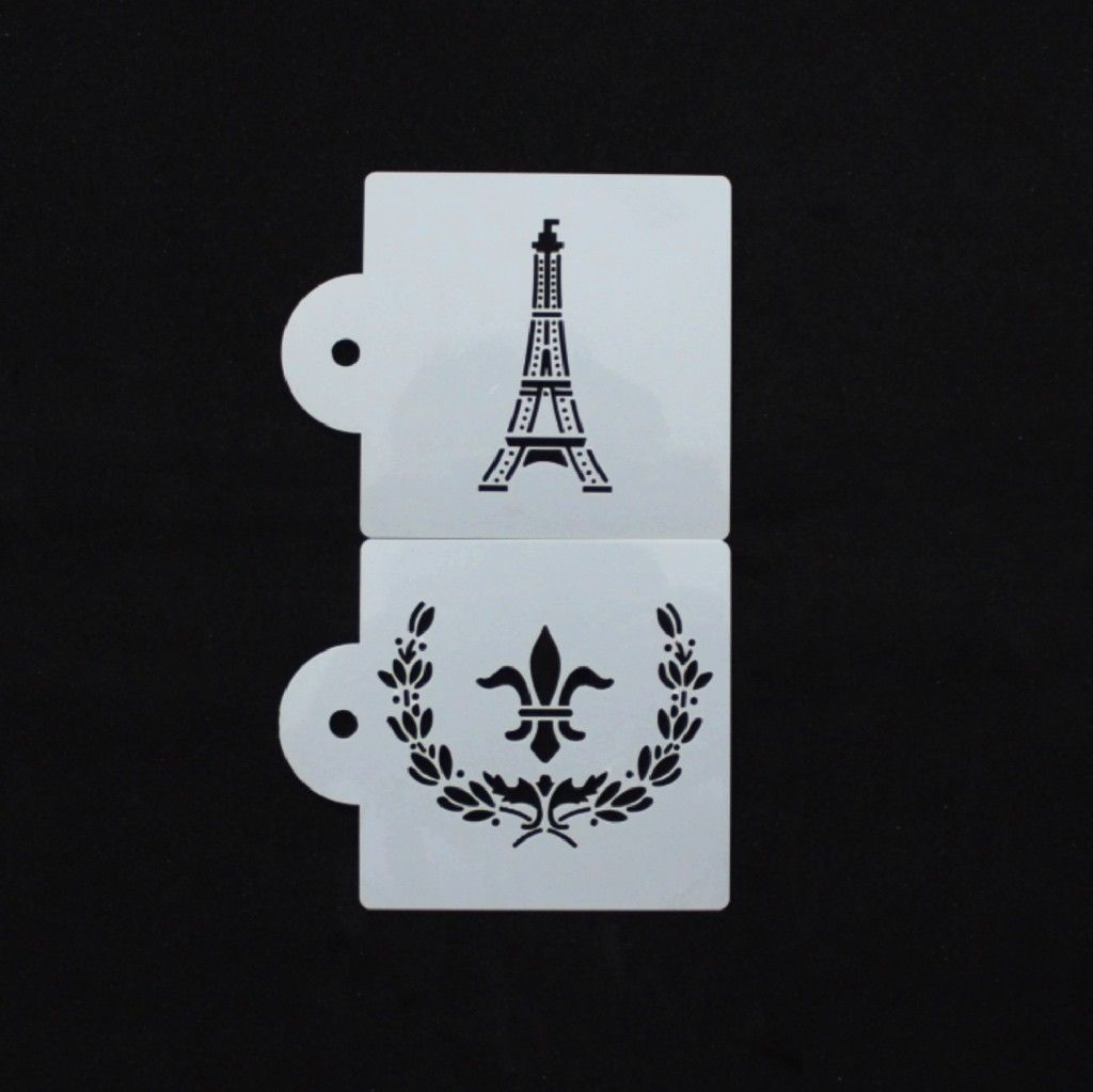 Eiffel-Tower-Fleur-de-Lis-Cake-Stencil-Set-Sugarpaste-Fondant-282621791838