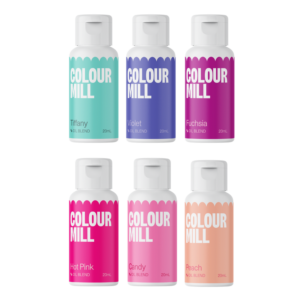 Colour Mill Oil Based Food Colouring 20ml 6 Pack - Fairytale