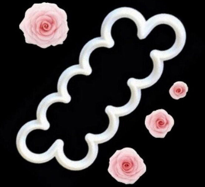 Easy Rose Cutter 3 Piece Set for Cake Decorating | Cakers Paradise ...