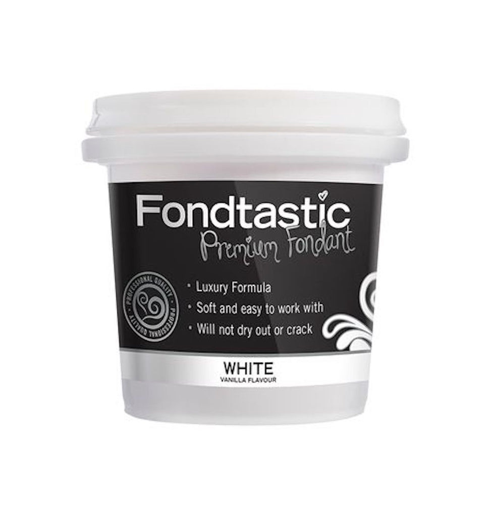 Fondtastic vanilla flavoured fondant 226g white