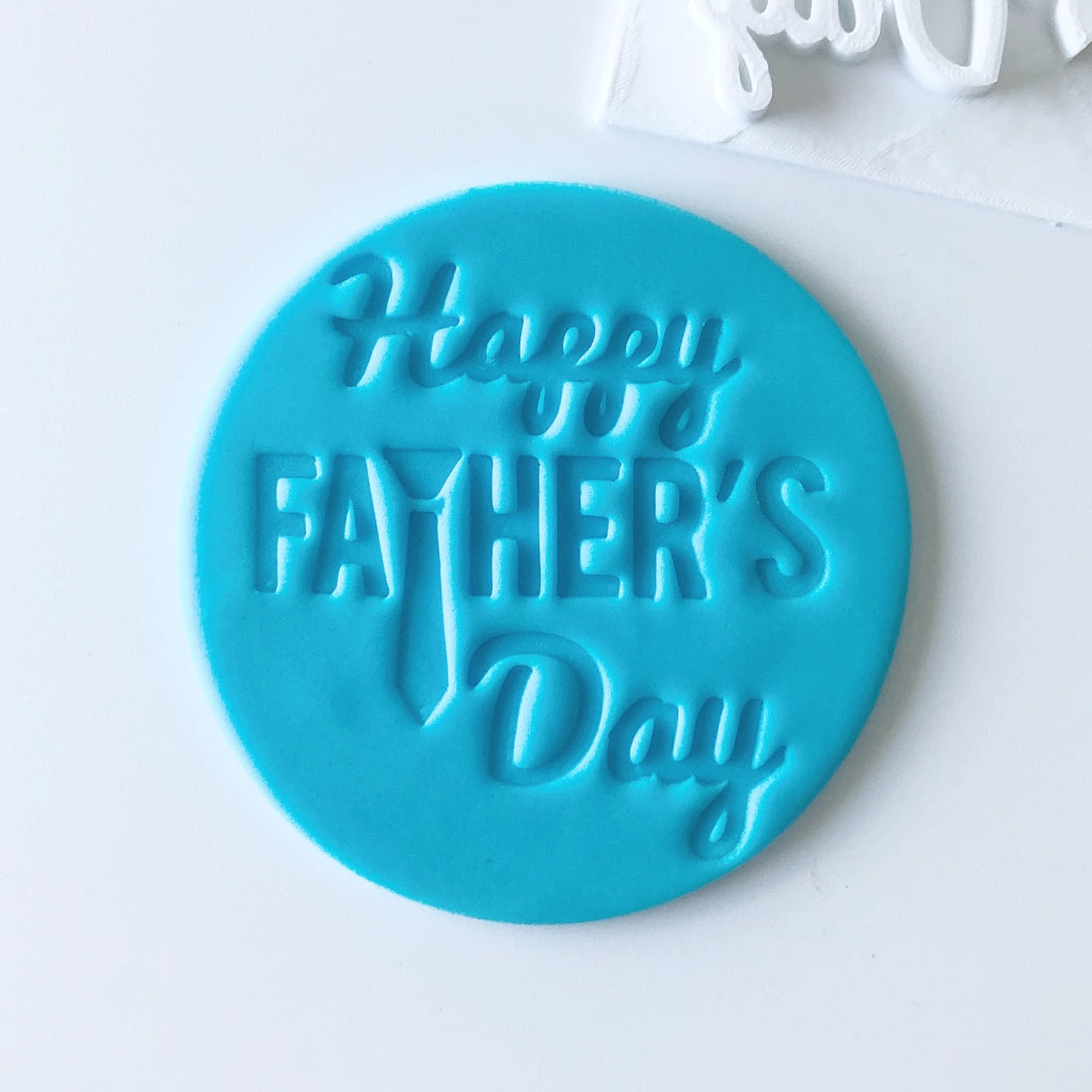 Happy Father's day cookie fondant embosser