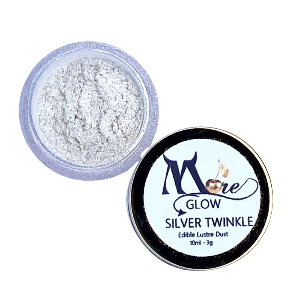 Moreish Cakes more glow lustre dust silver twinkle