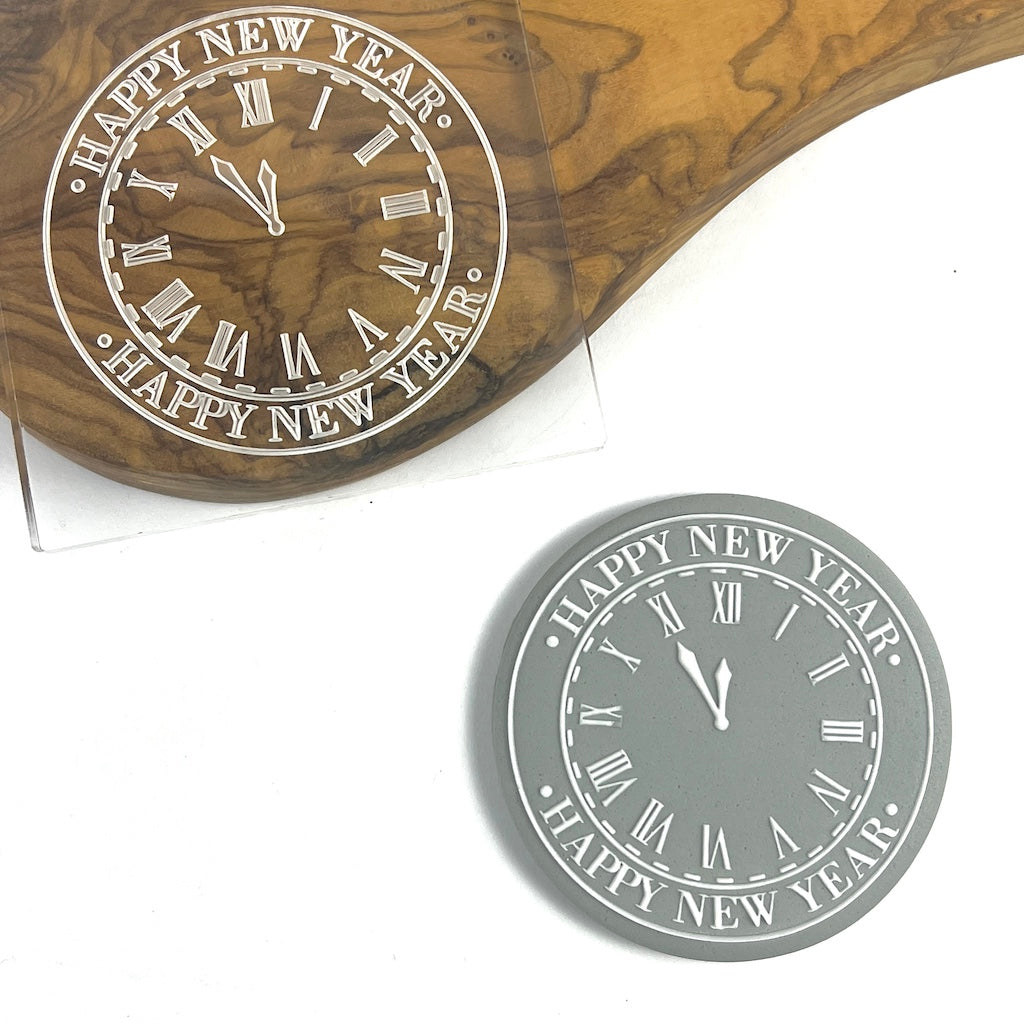 Cookie Stamp | Fondant Embosser - New Year Clock | Cakers Paradise ...