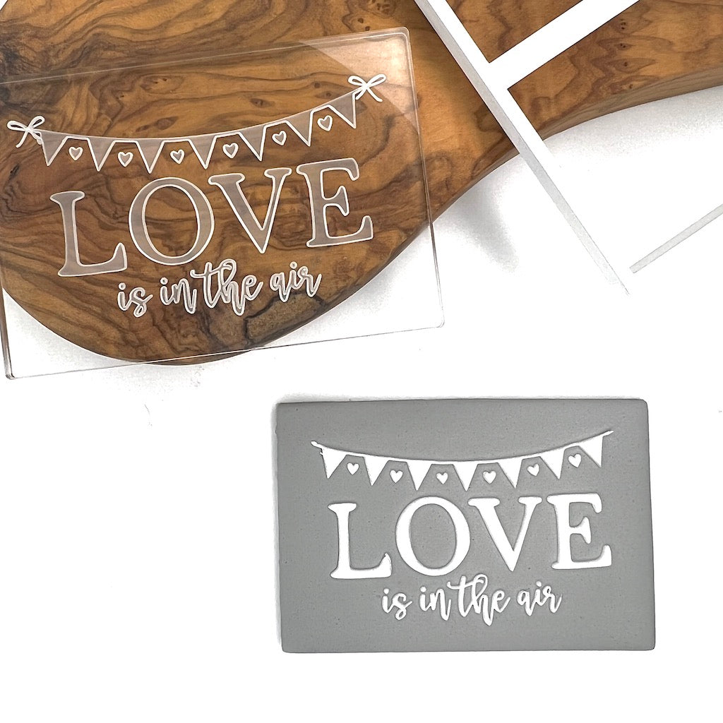 cookie cutter cookie stamp fondant embosser love is in the air