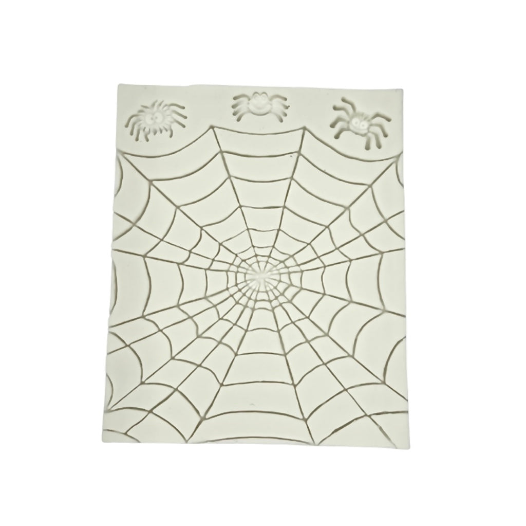 spider web halloween silicone mould