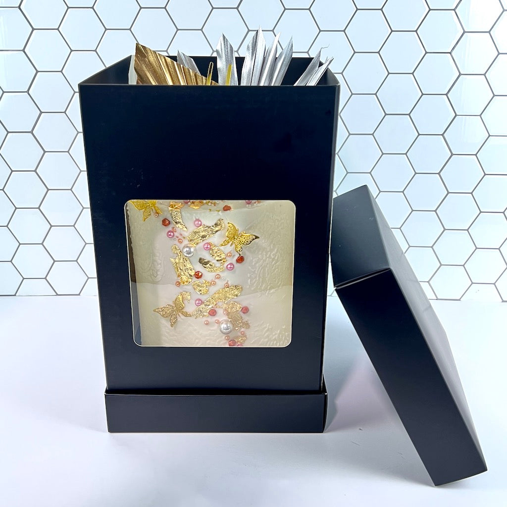 Olbaa 14" tall cake box black