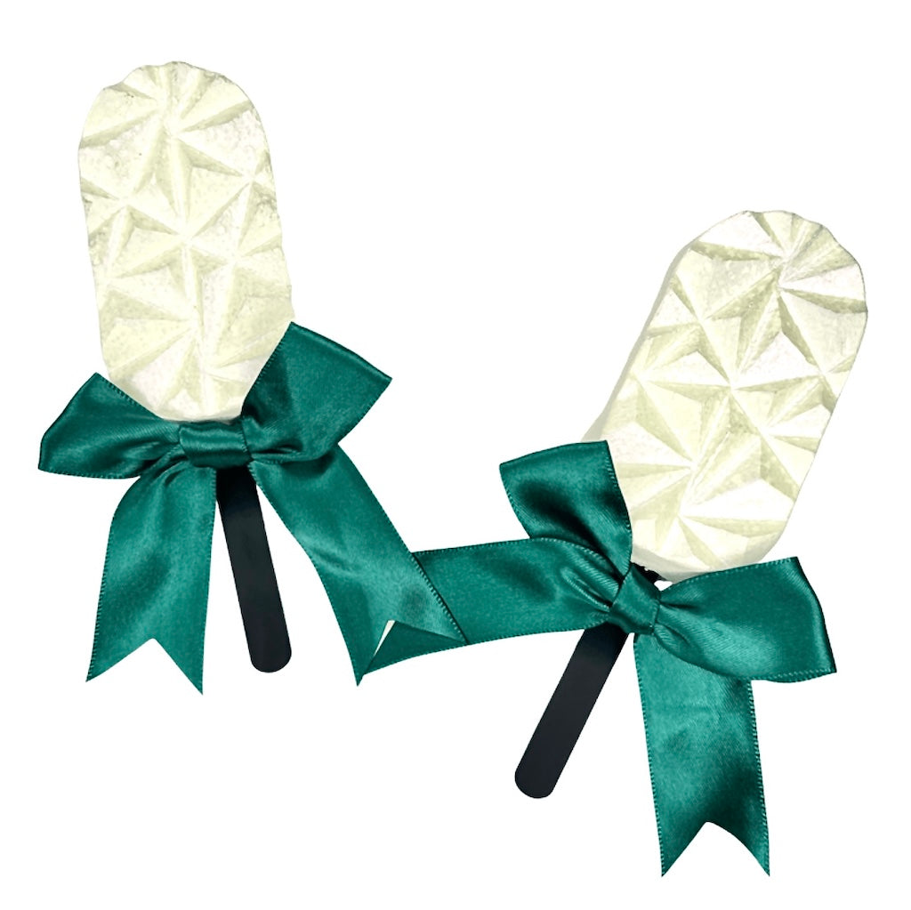 More Bows Satin Cakesicle Bows 8cm 12 Pack – Christmas Green