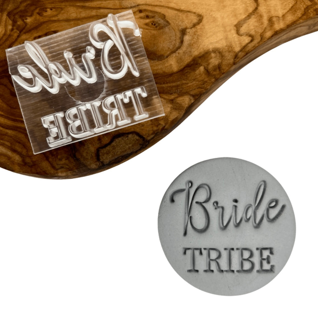 bride tribe fondant cookie embosser