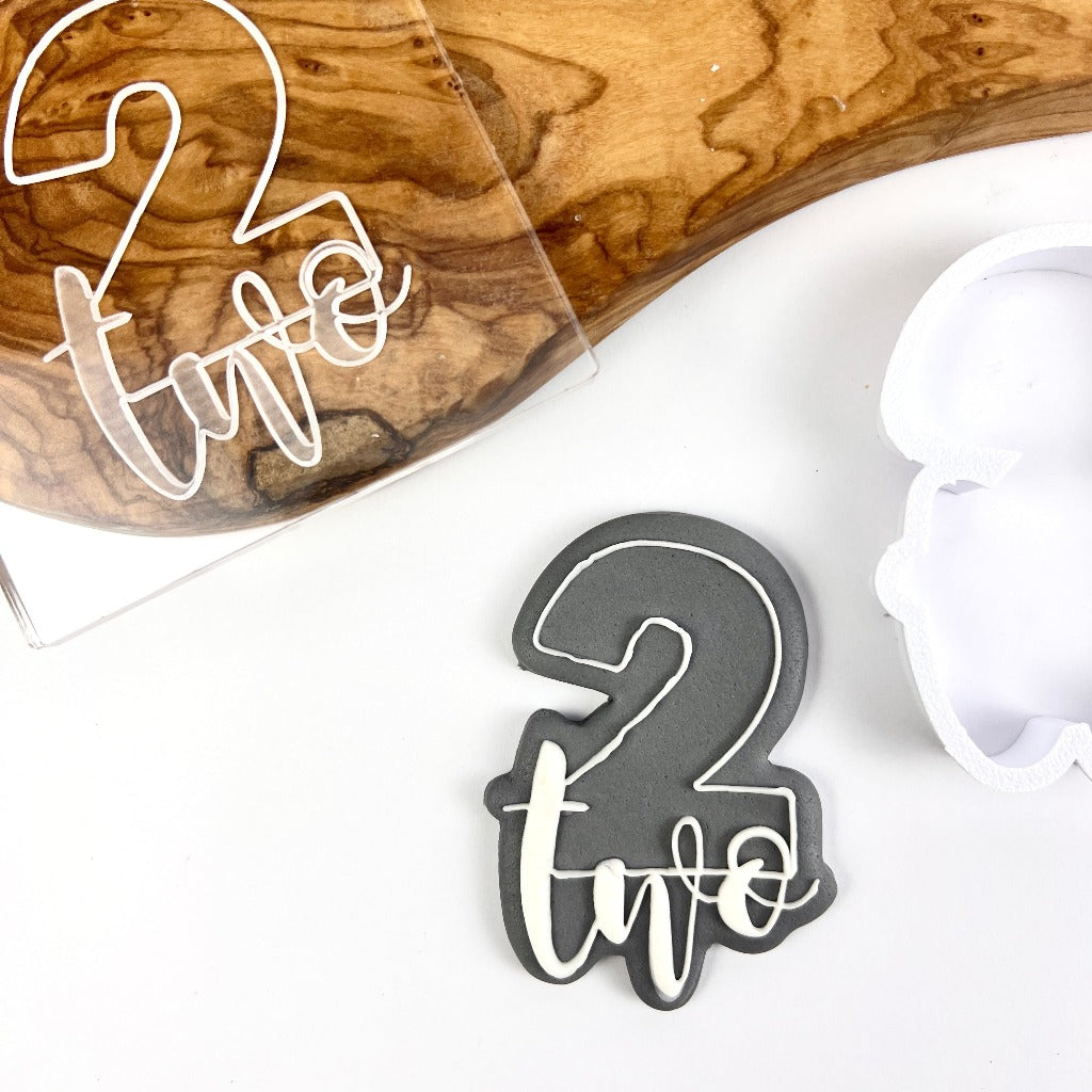 Number Cookie Stamp + Cookie Cutter - Two Cakers Paradise