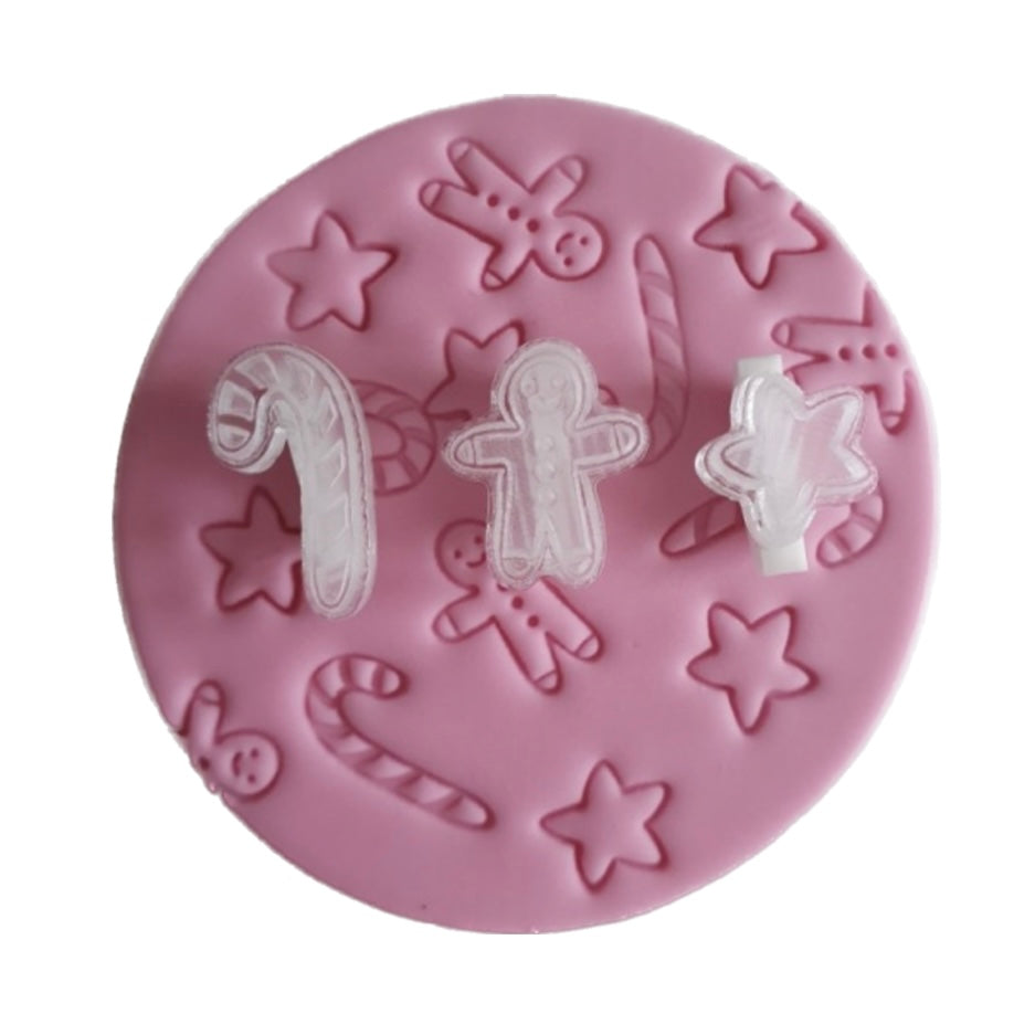 Fondant Cookie Stamp by Sucreglass - Christmas Decorations