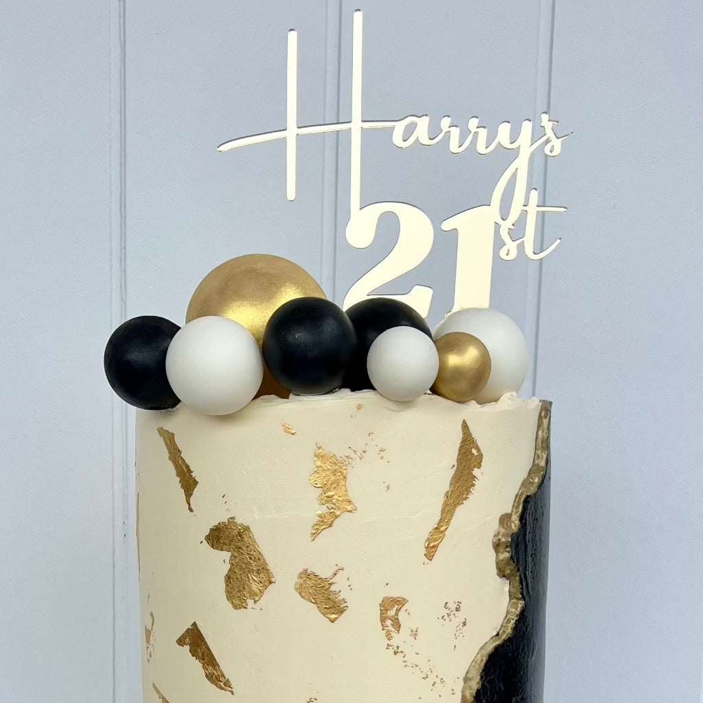 Acrylic Custom Birthday Cake Topper