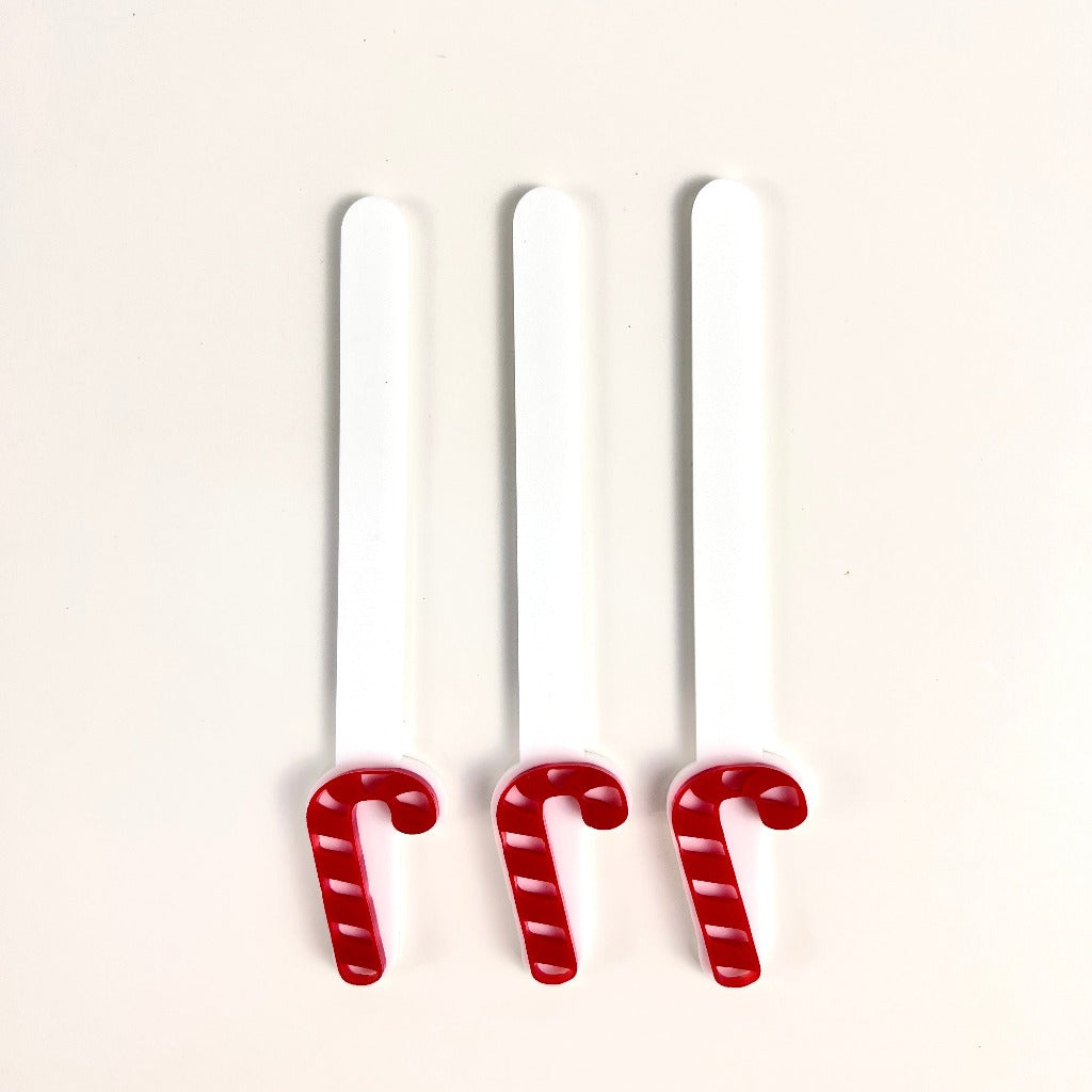 Acrylic Popsicle - Cakesicle Sticks - Candy Cane 8pc