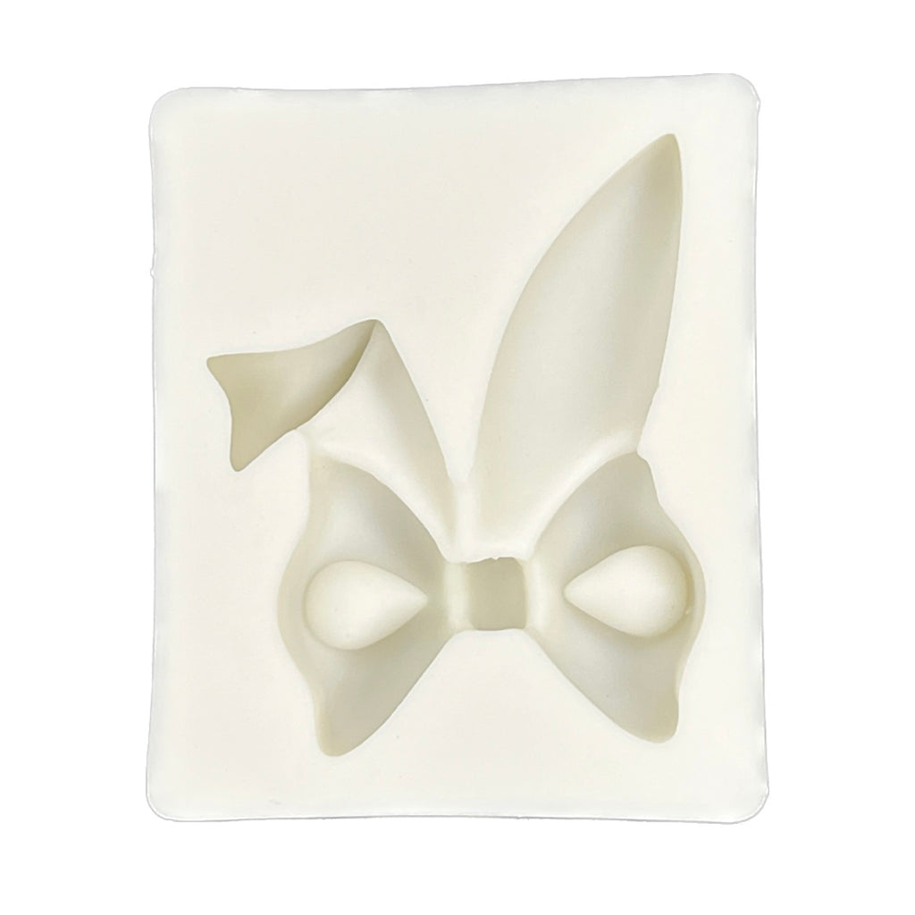 Easter Bunny Ears with Bow Silicone Mould