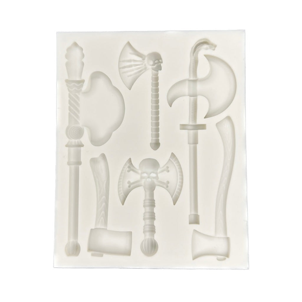Vintage Axes Silicone Mould cake decorating