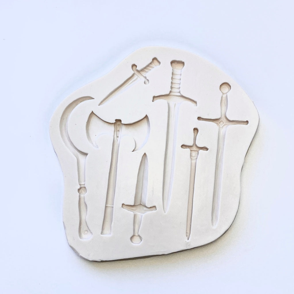 Vintage Swords and Axes Silicone Mould