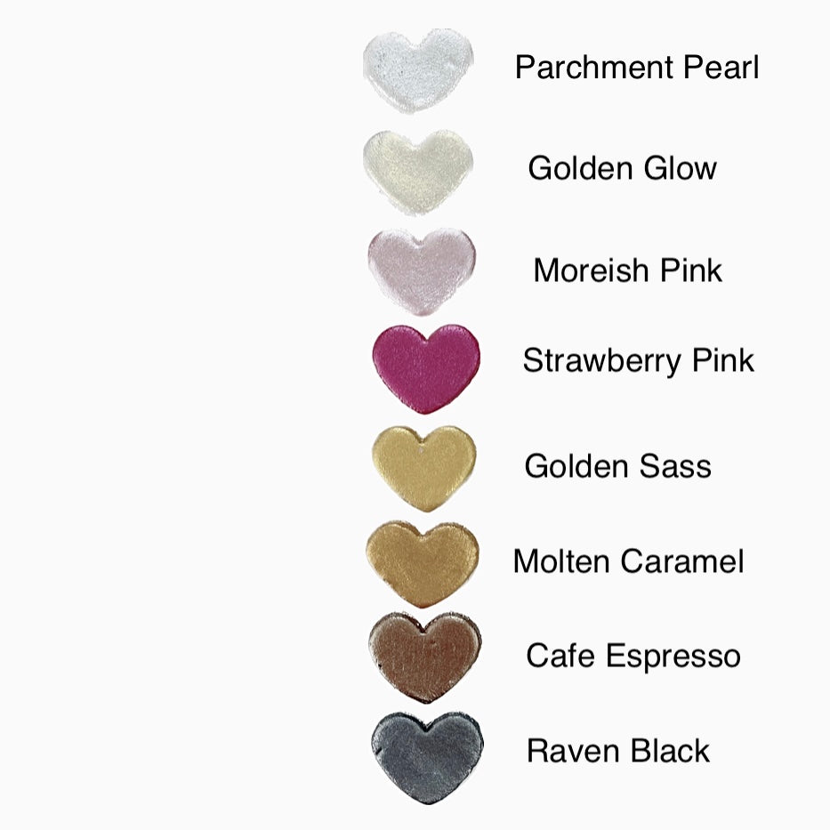 Moreish Cakes More Glow Lustre Dust 3g colour samples