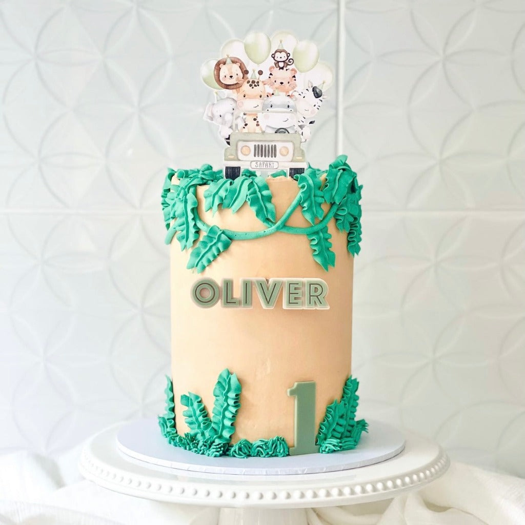 Custom Cake Topper Set - Safari Animals