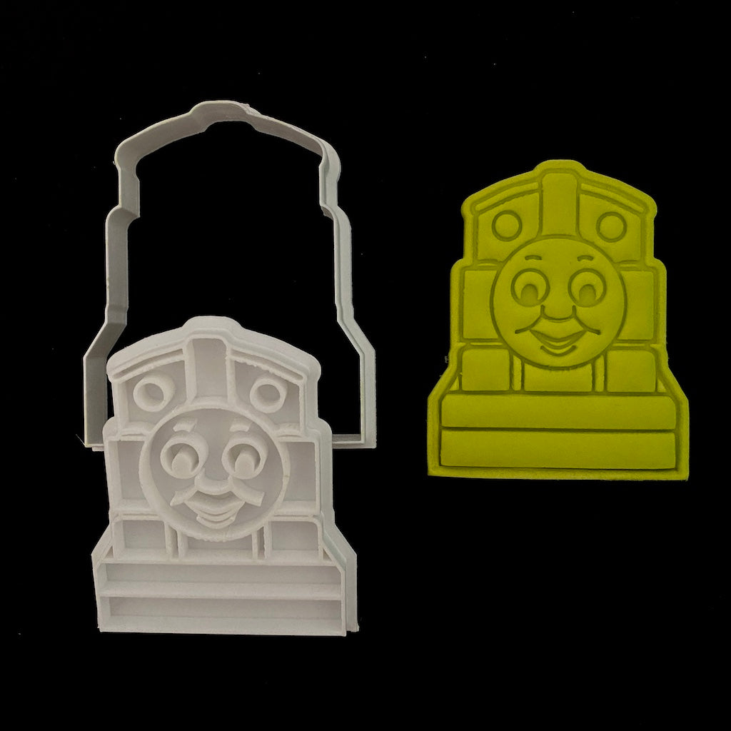 Thomas the tank engine Train Cookie Cutter with fondant embosser