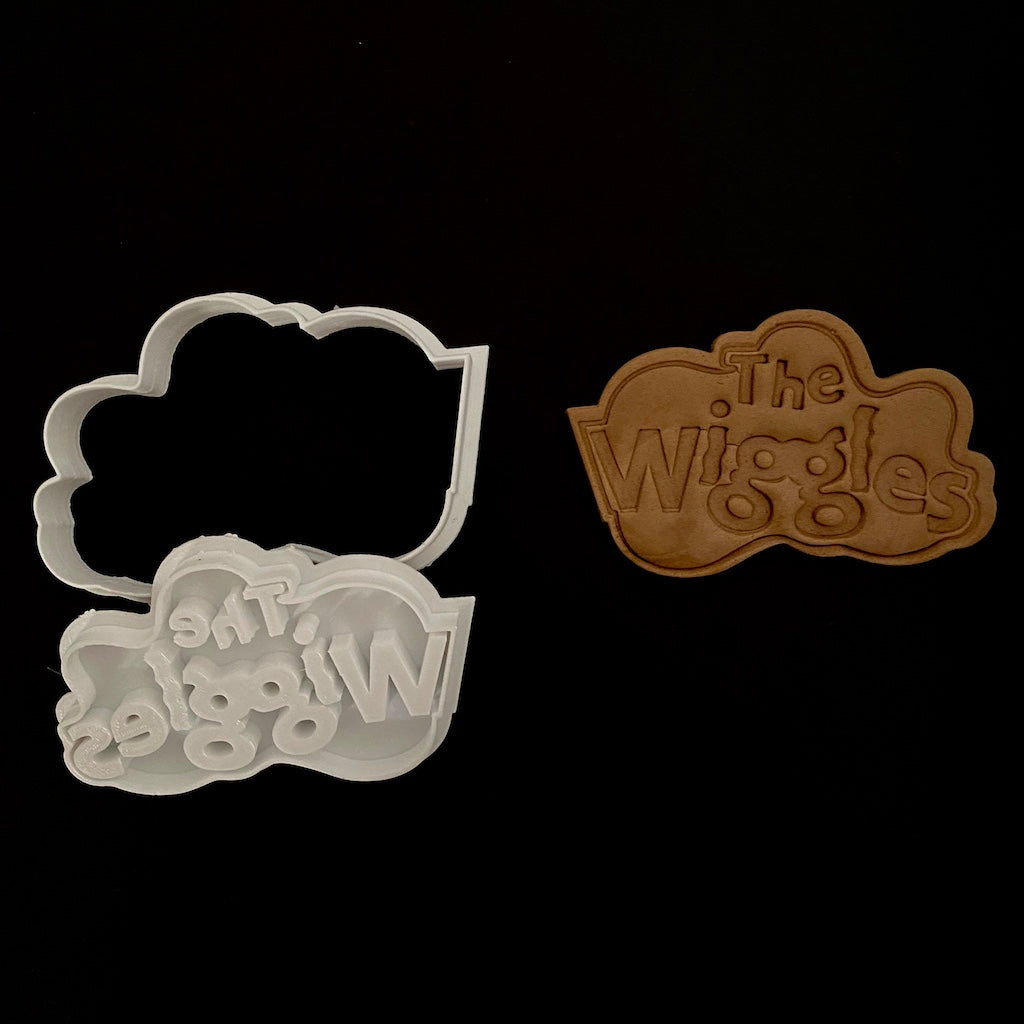 wiggles logo cookie cutter cookie embosser fondant embosser