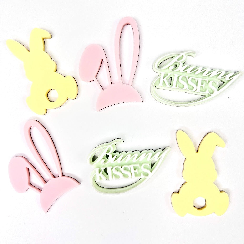 Acrylic Cupcake Topper Charms - Easter Decorations