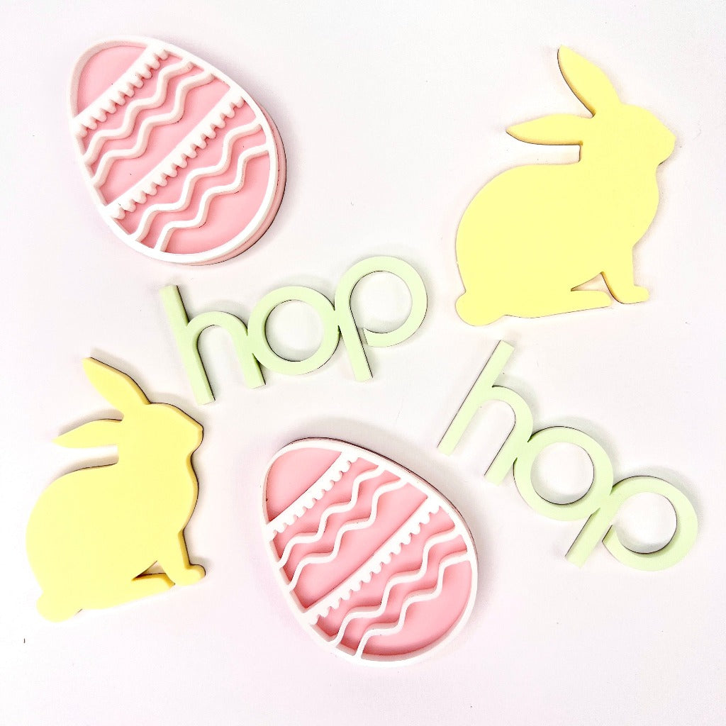 Acrylic Cupcake Topper Charms - Easter
