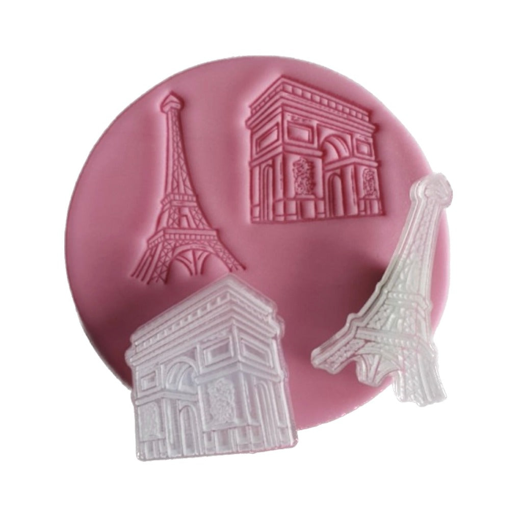 Fondant Cookie Stamp by Sucreglass - Paris Landmarks
