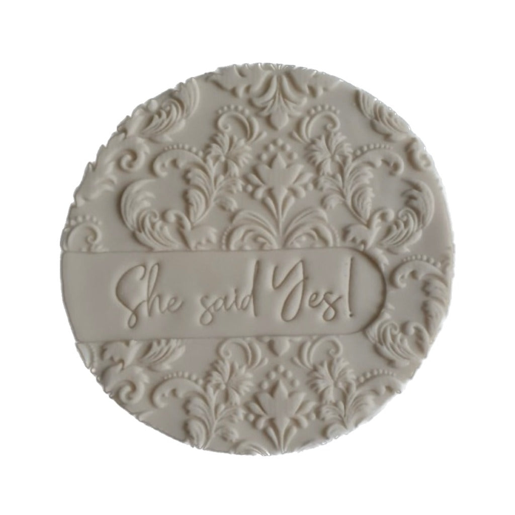 Fondant Cookie Stamp by Sucreglass - Bohemian