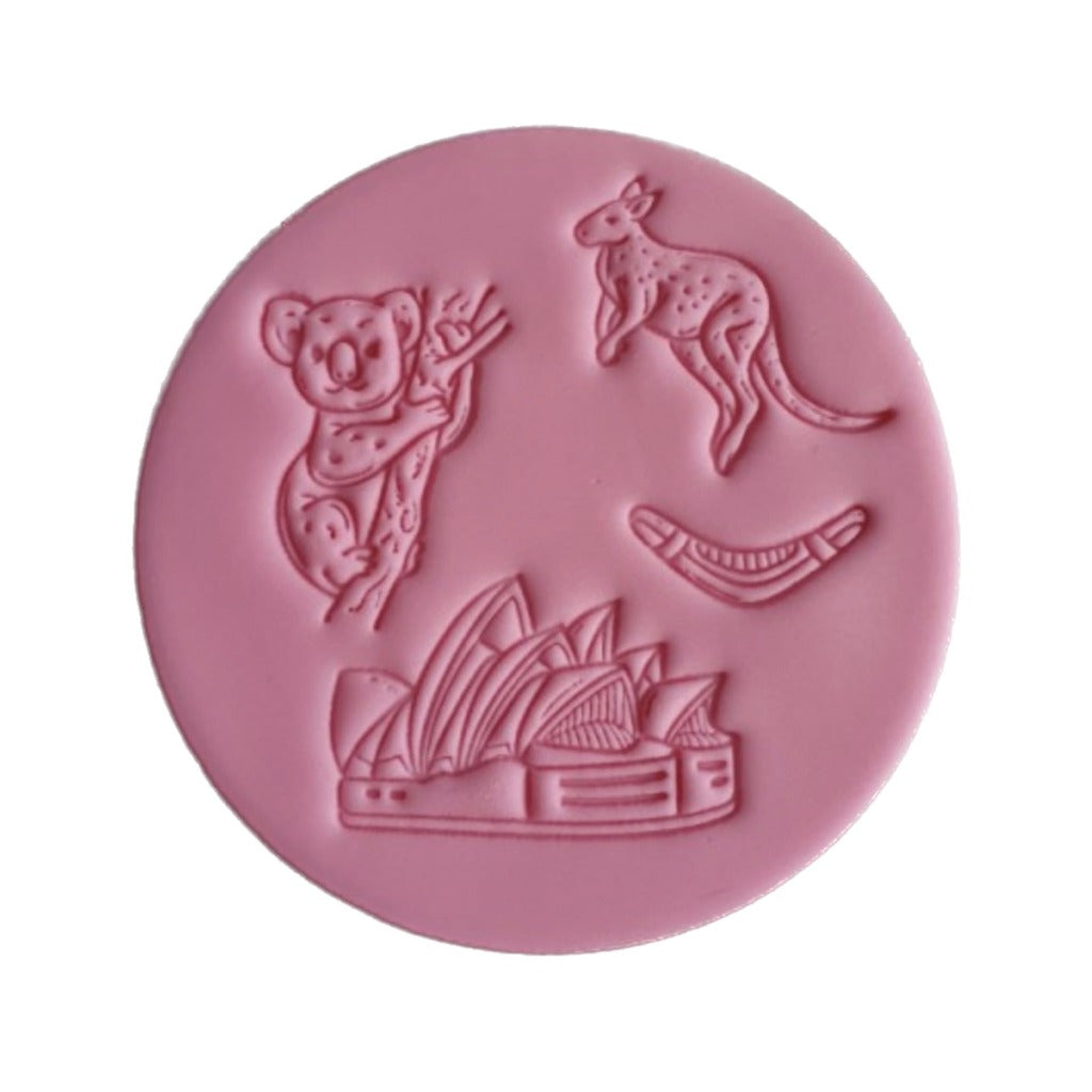Fondant Cookie Stamp by Sucreglass - Aussie Feeling