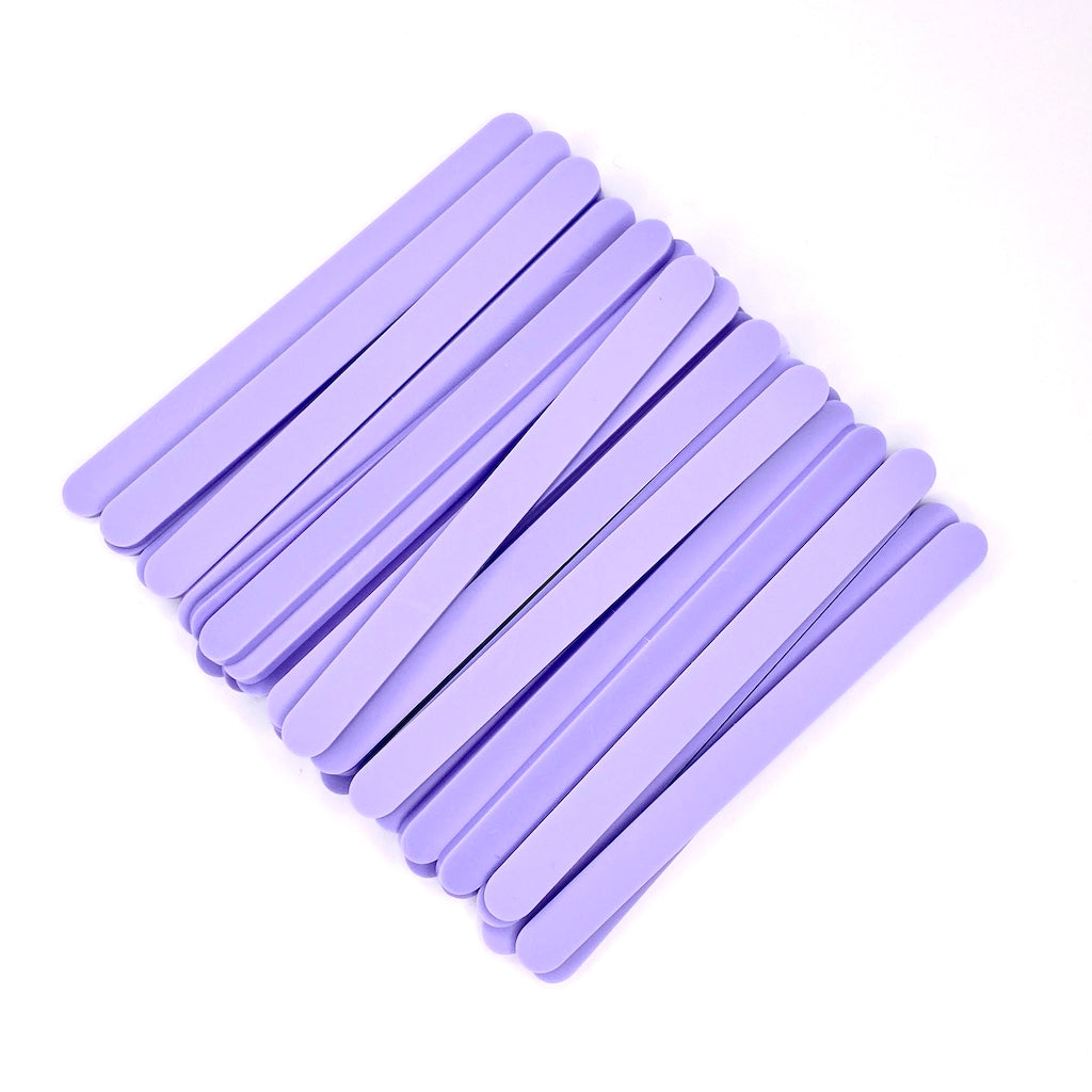 Popsicle ice cream sticks pastel lilac purple acrylic reusable regular size