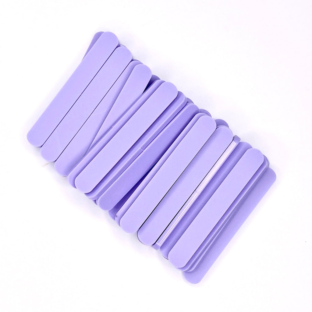 Popsicle ice cream sticks pastel lilac purple acrylic reusable mini size