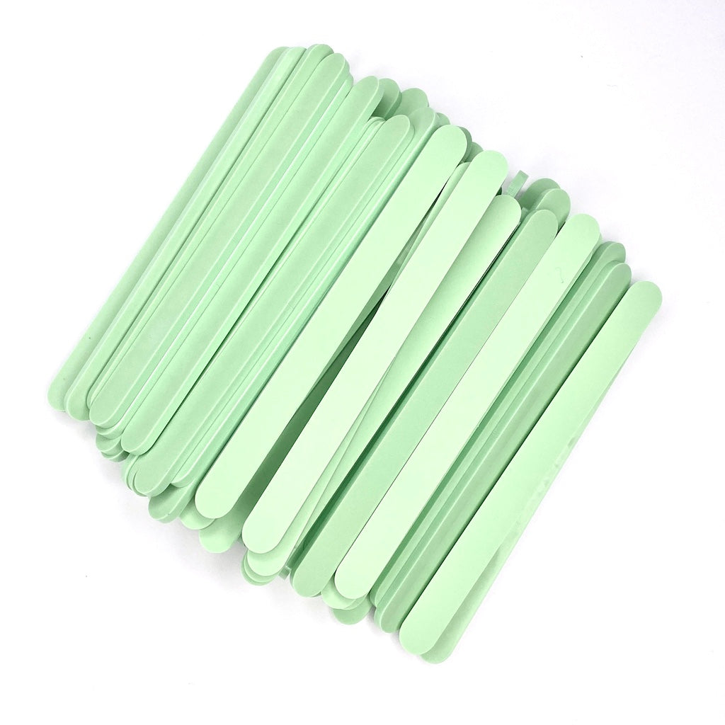 Popsicle ice cream sticks pastel green acrylic reusable regular size