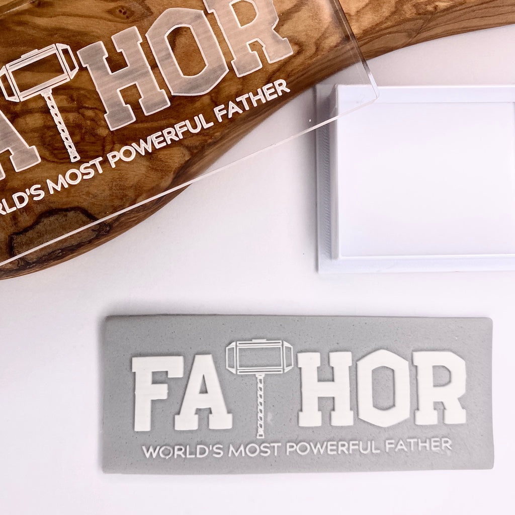 cookie stamp fondant embosser fathers day fathor