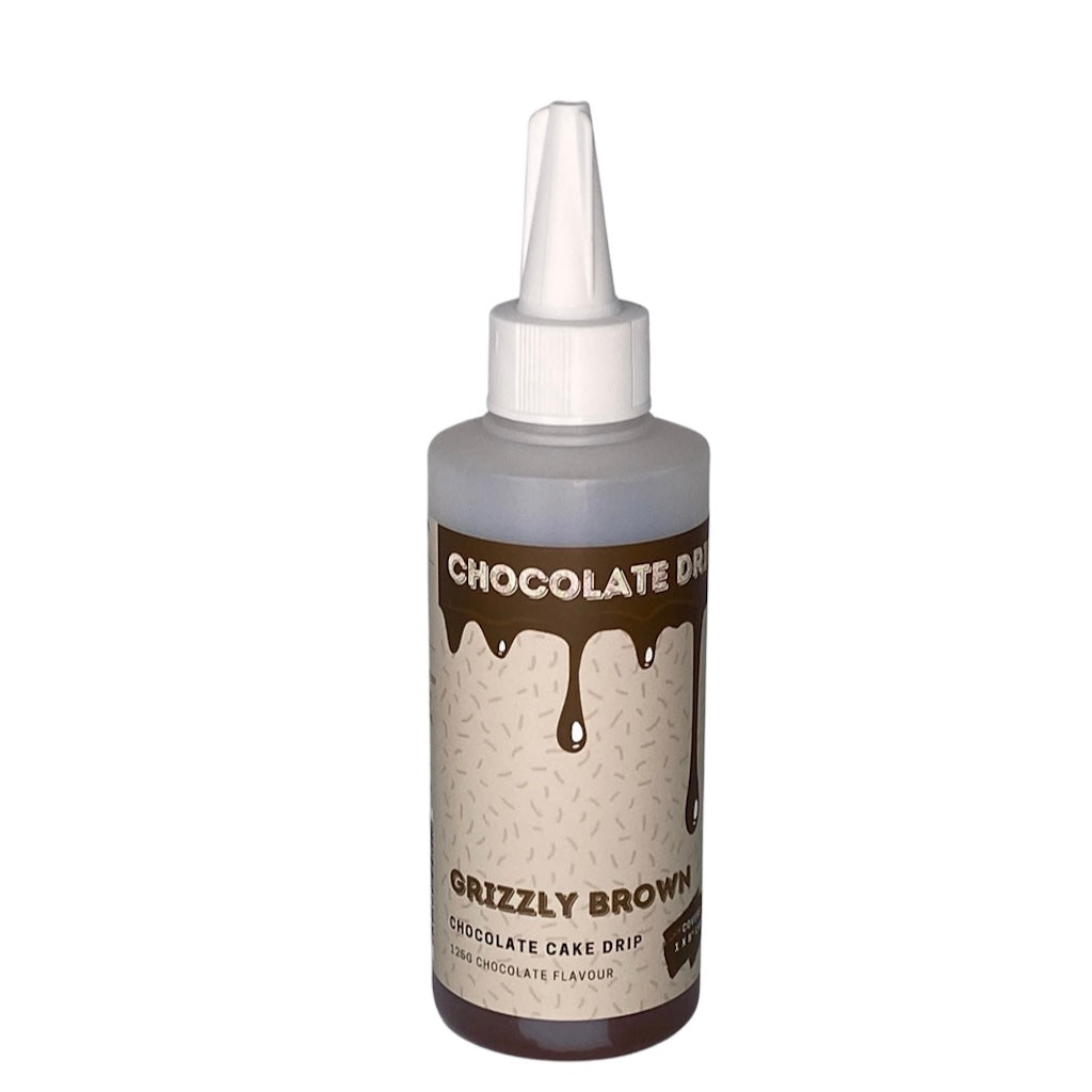 grizzly brown ready made chocolate drip