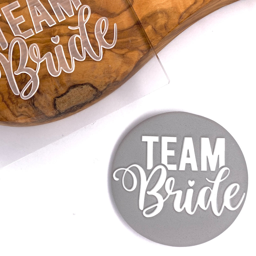 cookie stamp fondant embosser wedding bridal shower team bride