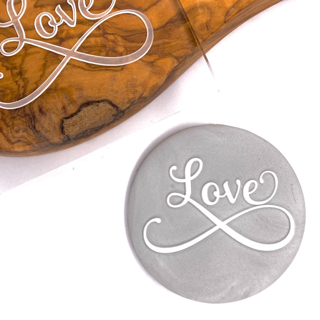 cookie stamp fondant embosser wedding Valentine's day Love