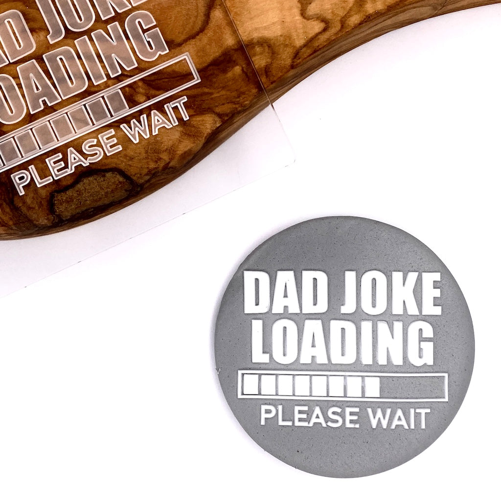 cookie stamp foandant embosser fathers day dad joke loading please wait
