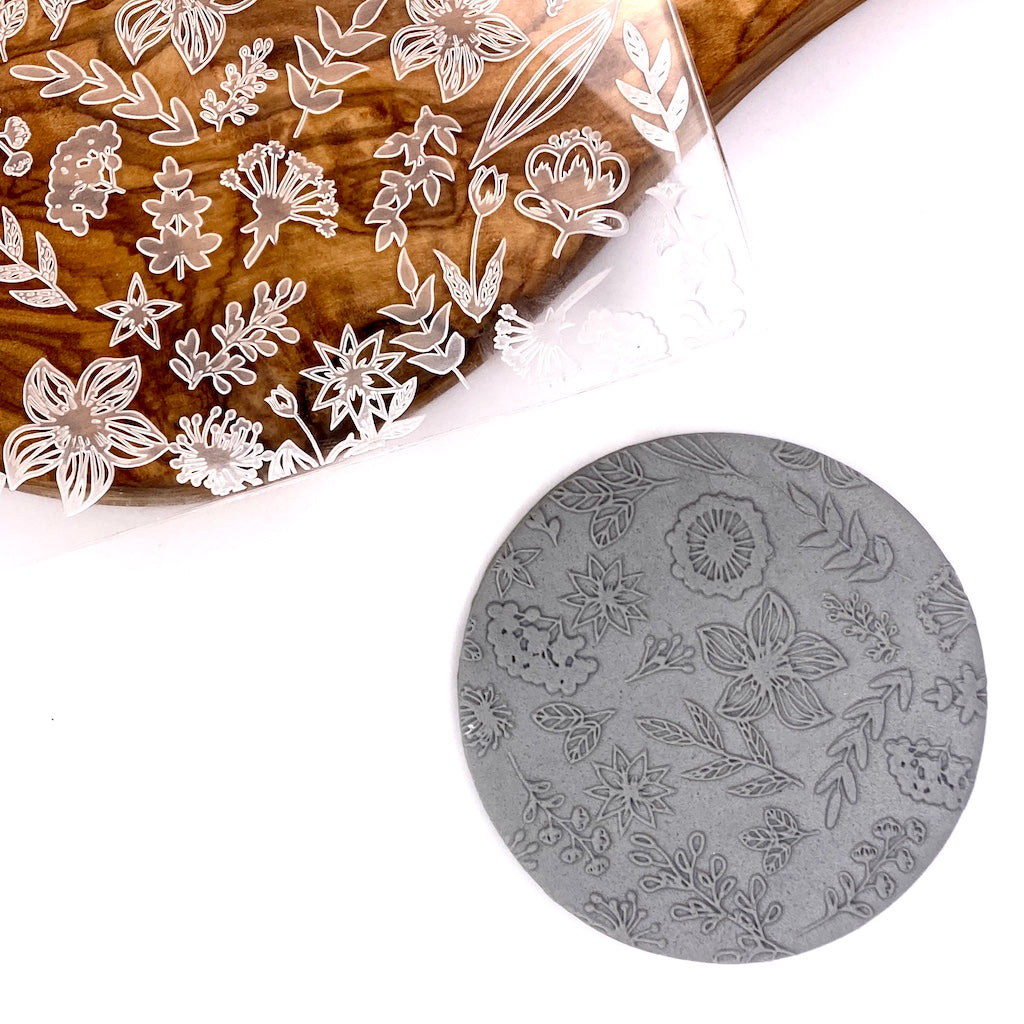 acrylic cookie stamp fondant embosser assorted flowers