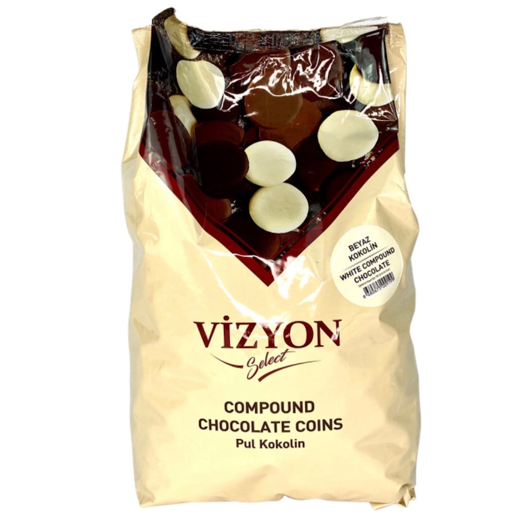 Vizyon compound white chocolate 2.5kg bag