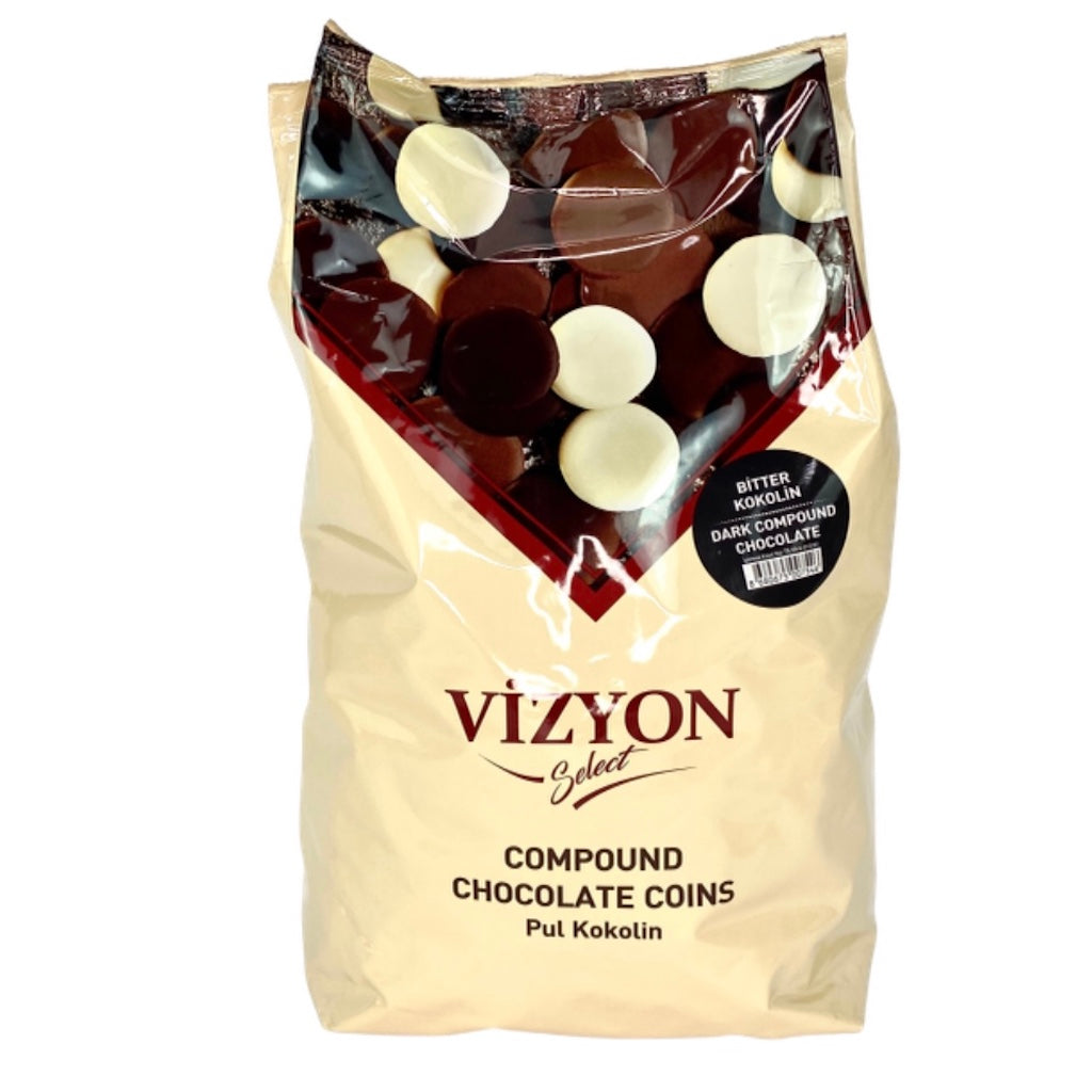Vizyon compound dark chocolate 2.5kg bag